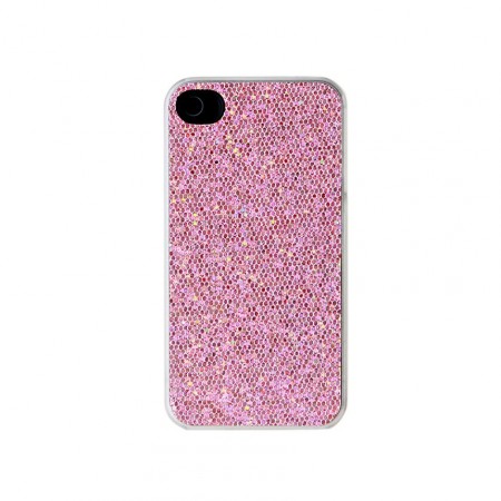 Carcasa iphone 4 4s Rosada brillos 