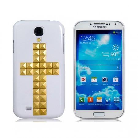 Carcasa Galaxy S4 estilo cruz blanca